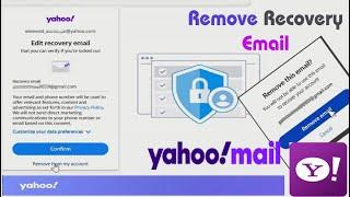 How to remove recovery email from Yahoo mail