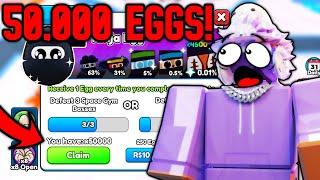 I Opened 50,000 Ninja Event Eggs! This is What I Got (Roblox Arm Wrestle Simulator)