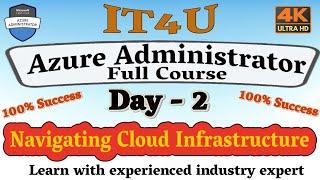 Microsoft Azure Administrator Full Course Day-2 Navigating Cloud Infrastructure @IT4U #cloud