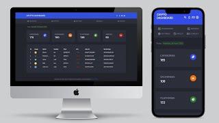 Cryptocurrency Dashboard | HTML 5, CSS 3, Bootstrap 5, Sass, and vanilla JavaScript | CoinGecko API