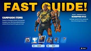 How To COMPLETE ALL SCRAPPER KYLE SCRAP AND BURN PACK QUESTS CHALLENGES in Fortnite! (Quests Guide)