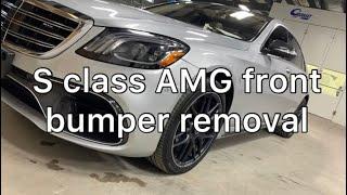 Mercedes Sclass front bumper removal