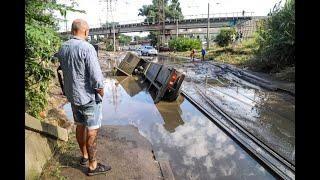 Последствия ночного потопа Одесса 2021 год взаимопощь водителей утонувшие машины