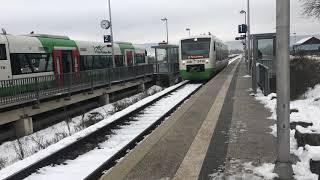 Einfahrt Südthüringenbahn Bahnhof Grimmenthal