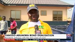 Tanoso-Abuakwa Road Dualisation: Residents unhappy with the slow pace of work – JoyNews(28-1-22)