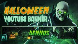 Photoshop Tutorial: Halloween Theme YouTube Banner - Tutorial by EdwardDZN