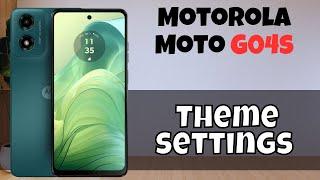 Motorola Moto G04s Theme Change || How to change the theme || Theme settings