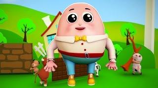 Humpty dumpty | Rima infantil | Canción preescolar | 3D Rhyme For Kids | Humpty Dumpty Sat On A Wall