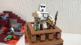 Обзор LEGO Minecraft village. Лего Майнкрафт деревня. Preview.