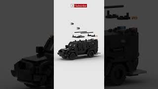 LEGO SWAT Armored Truck  Satisfying Building Animation #shorts #legomoc