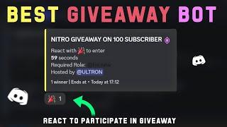 Best Giveaway Bot Discord | You should try ! 