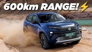 2025 Tata Harrier EV First Look Review | Performance, Features & Range!