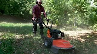 Oleo-Mac DEB 528 Wheeled Brush Mower: In Action