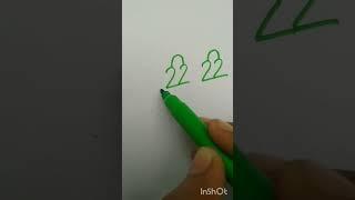 A few numbers and letters to birds #simplestrokes #draw #simple