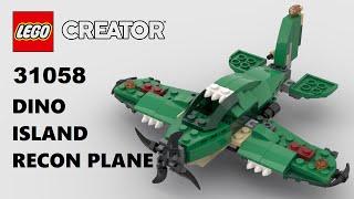 Lego Creator 31058 Dino Island Recon Plane 3D Detail Step By Step Alternate Build Model