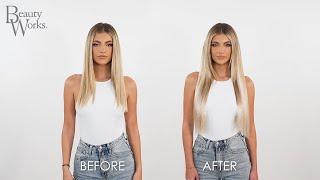 How to apply Beauty Works Double Hair Set Clip-in Extensions