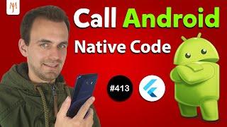 Flutter Tutorial - How To Call Android Native Code | 1/2 Java & Kotlin Platform Specific Code