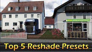 Top 5 #Reshade Presets | Euro Truck Simulator 2