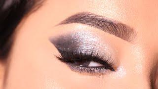 Silver Smokey eyeshadow Look || Simple and Easy to create eye Makeup Tutorial || Shilpa