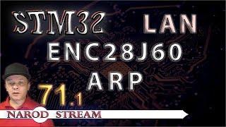 Программирование МК STM32. Урок 71. LAN. ENC28J60. ARP. Часть 1