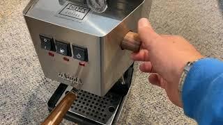 Gaggia Classic walnut wooden steam knob from Shades of Coffee