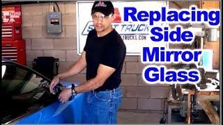 How to replace a broken Side Mirror Glass by Howstuffinmycarworks