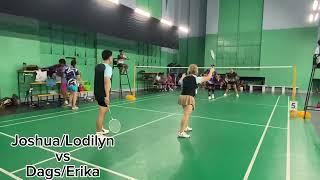 Cacasa 1st Invitational Badminton Tournament 2023:  Dags/Erika vs Joshua/Lodilyn