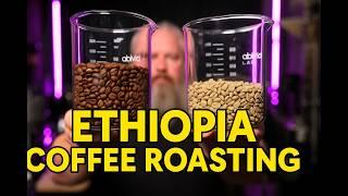 Master Light Roast Ethiopia Sidamo on the Mondo Mega Coffee Roaster