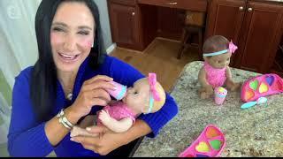 Mealtime Magic Interactive Feeding Baby Doll on QVC