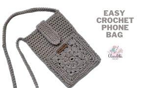 Crochet EASY Phone Bag Tutorial | For Beginners