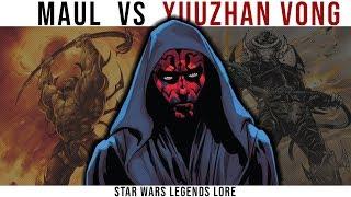 How DARTH MAUL BRUTALLY KILLED a YUUZHAN VONG Warrior | Star Wars Legends Lore