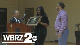 Jewel J. Newman Community Center gymnasium named in honor of former long time director