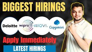 Deloitte , Iqvia , Capgemini Hiring Drive | OFF Campus Drive For 2025, 2024 Batch Hiring | Freshers