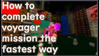 How to complete voyager mission fast in Roblox parkour