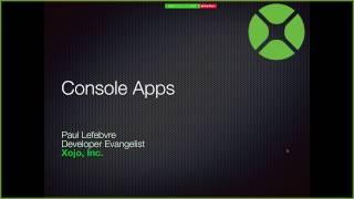 Using Console Apps