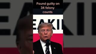 Trump found guilty on 34 felony counts #trumpguilty #trump #felon #breakingnews #trumpverdict #news