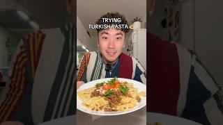 Trying The Viral TURKISH PASTA  #turkishpasta #turkey #pasta #viral #eatingshowasmr #trending