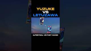 Yuzuke Vs Letuzawa | Battle of YouTubers | Who Win? (Super Intense Fight) #yuzuke #letuzawa #mlbb