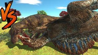 T rex VS Spinosaurus Who Would Win? - Animal Revolt Battle Simulator