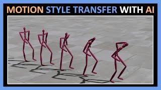 Motion Style Transfer For 3D Character Animation | Game Futurology #26