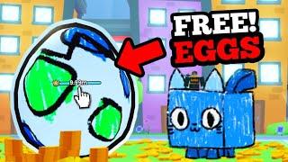 Opening 200 FREE EGGS for a TITANIC in Pet Sim 99