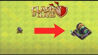 CANNON EVOLUTION LEVEL 1 TO LEVEL 20 SHORT VIDEO (CLASH OF CLAN)