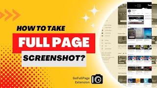 How to take Screenshot of Full Page in Chrome? | Full Page Screen Capture