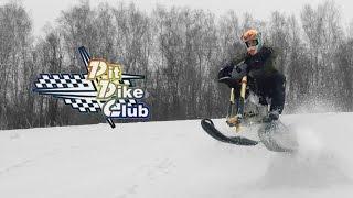 Снежный питбайк, тест драйв на "полную". TestDrive SnowPitBike