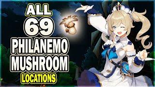 All 69 Philanemo Mushroom Locations - Efficient Farming Route | Genshin Impact