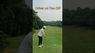 Golf Swing - Driver on Tee Off #golf