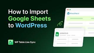 How to Import Google Sheets Data in WordPress | Google Sheets Table in 2024