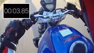 SUZUKI SV650 HARD ACCELERATION!! 0-60 0-100 mph