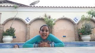 desafio da piscina com minha irmã