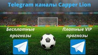 Telegram каналы. Capper Lion. Прогнозы на спорт